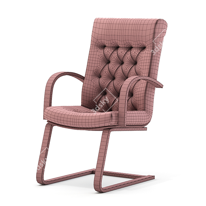 FIDEL Extra Cozy Lounge Chair 3D model image 4