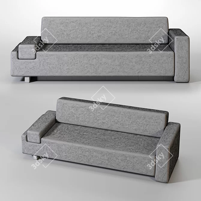 Rotatable Upside Down Couch 3D model image 2