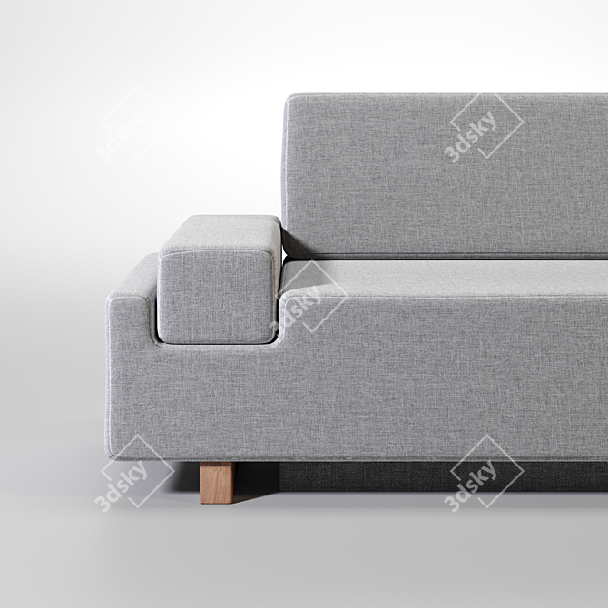 Rotatable Upside Down Couch 3D model image 3