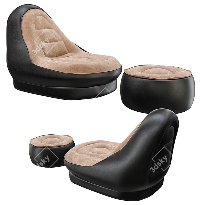 Inflatable Sofas Chairs: Stylish and Versatile 3D model image 1