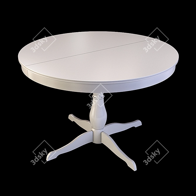  Stylish Ikea Ingatorp Dining Table - Versatile & Elegant 3D model image 2