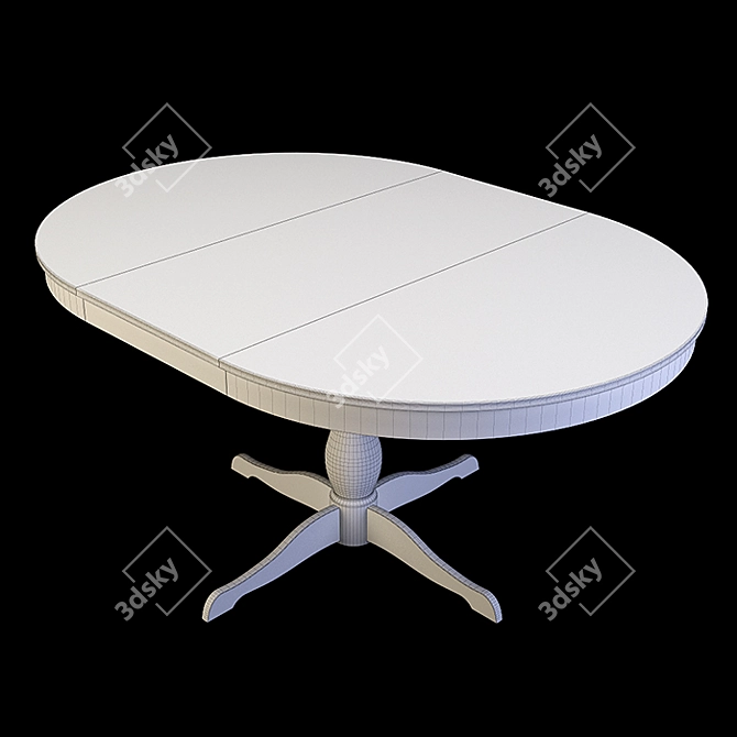  Stylish Ikea Ingatorp Dining Table - Versatile & Elegant 3D model image 5