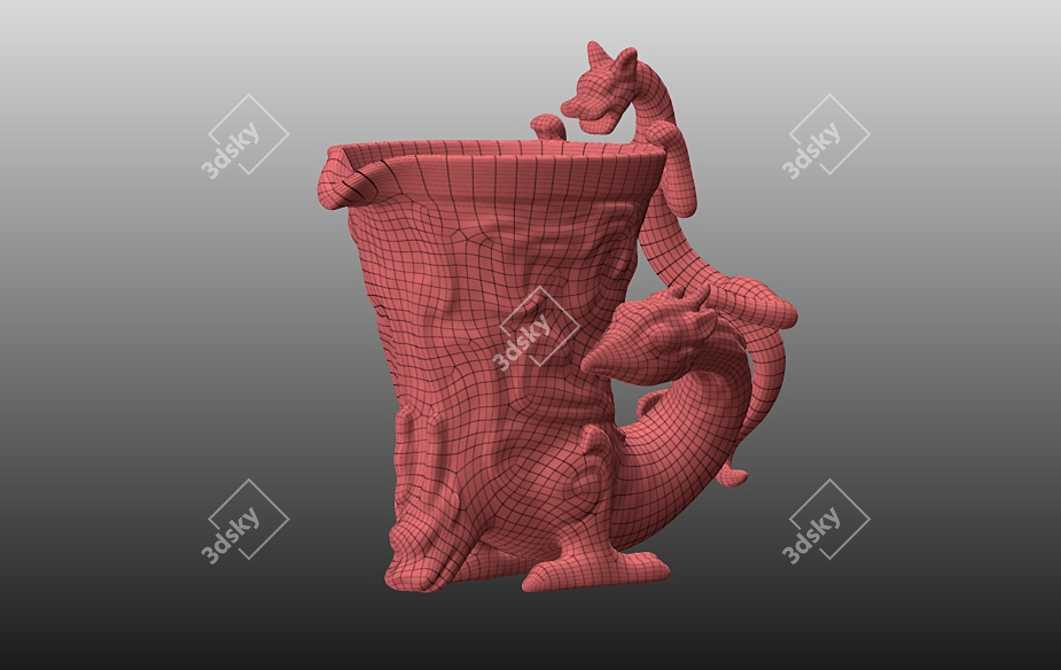 Ancient Vase: 4K Textures 3D model image 2