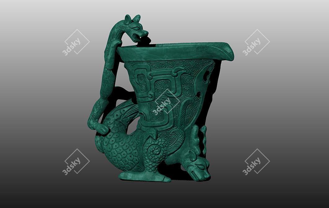 Ancient Vase: 4K Textures 3D model image 4