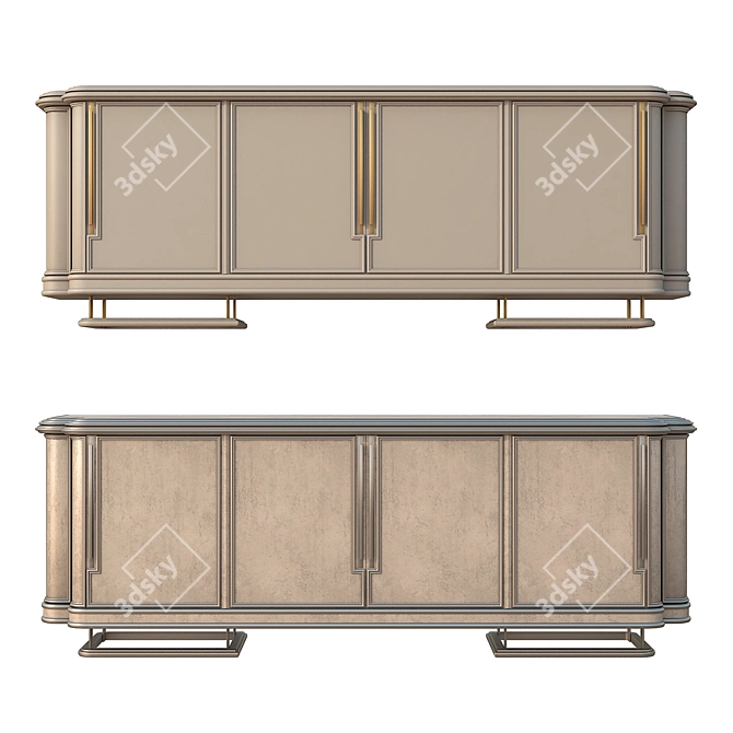 Elegant Poetry Sideboard by Prophilo 3D model image 2