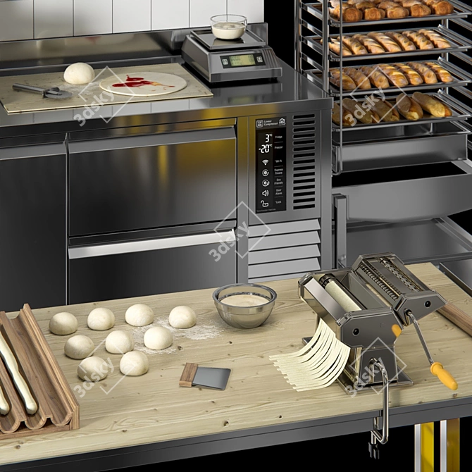 Professional Bakery Equipment 3D model image 2