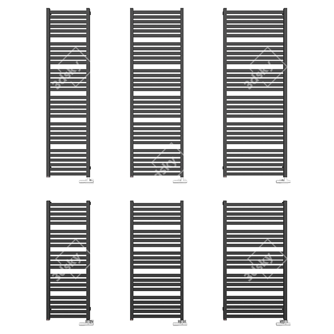 Sleek and Efficient: Terma Marlin Heated Towel Rail 3D model image 1