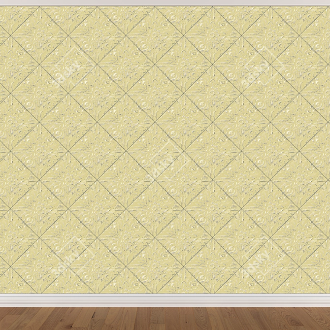 Title: Seamless Wallpaper Set (3 Colors) 3D model image 2