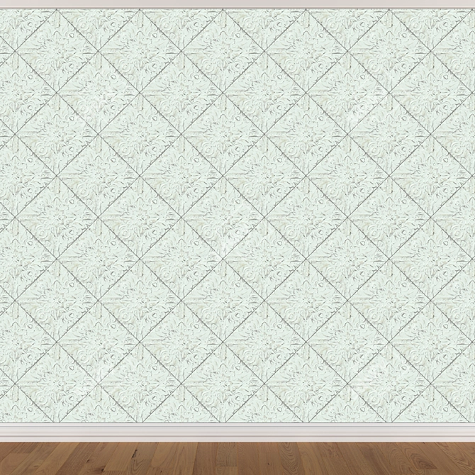 Title: Seamless Wallpaper Set (3 Colors) 3D model image 4