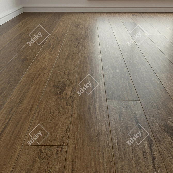 Natural Wood Parquet Laminate 3D model image 1