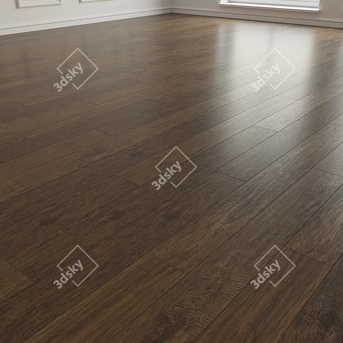 Natural Wood Parquet Laminate 3D model image 2