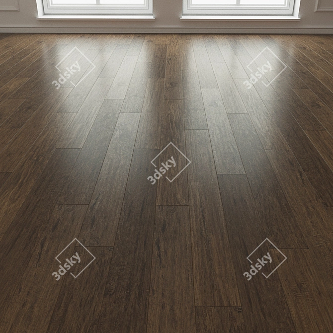 Natural Wood Parquet Laminate 3D model image 3