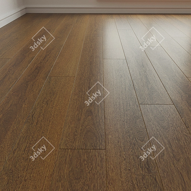 Natural Wood Parquet Laminate 3D model image 1