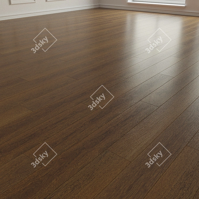 Natural Wood Parquet Laminate 3D model image 2