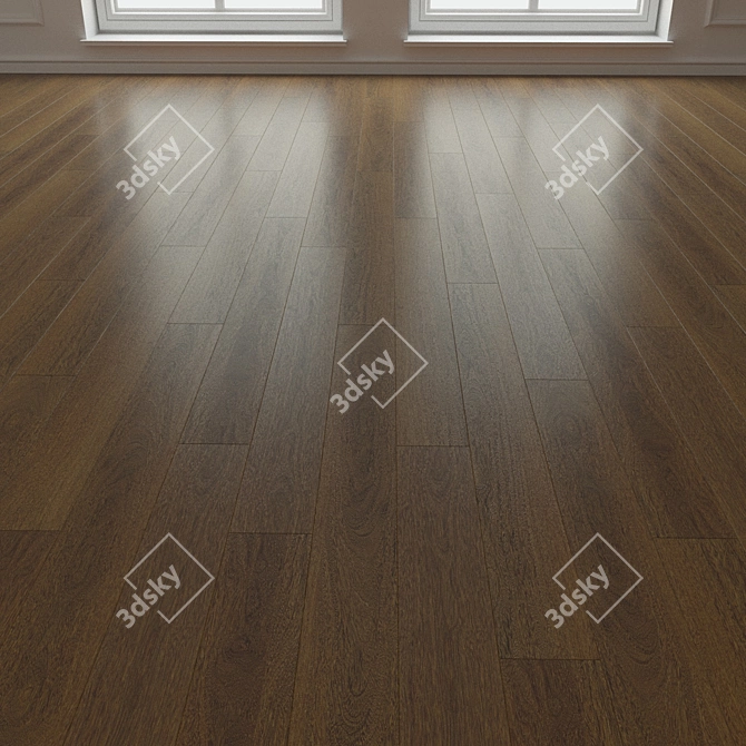 Natural Wood Parquet Laminate 3D model image 3