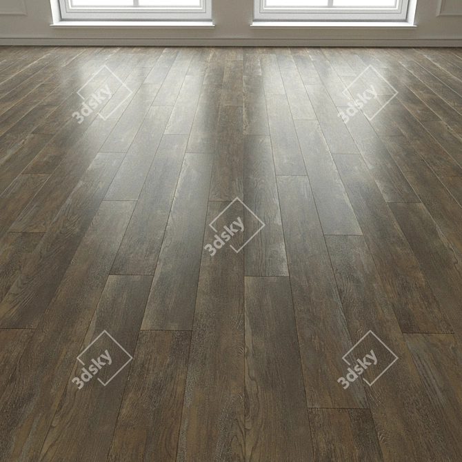 Natural Wood Laminate Parquet 3D model image 3