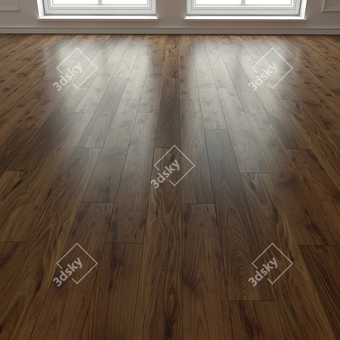 Natural Wood Parquet Laminate 3D model image 3