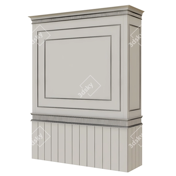 Modern 3D Wall Panel 3D model image 2