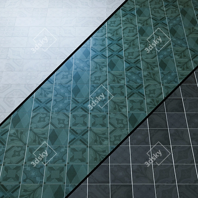 EQUIPE ANTIQVA: Elegant Ceramic Tiles 3D model image 1