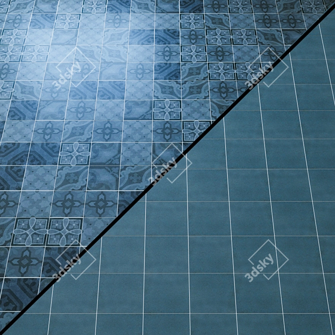 EQUIPE ANTIQVA: Elegant Ceramic Tiles 3D model image 5