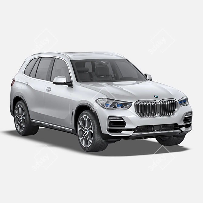 Title: High-detail BMW X5 G05 Model 3D model image 5