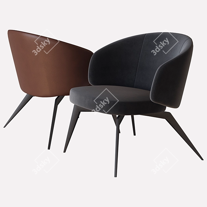 Modern Bice Chair: Lema's 3D Model 3D model image 2