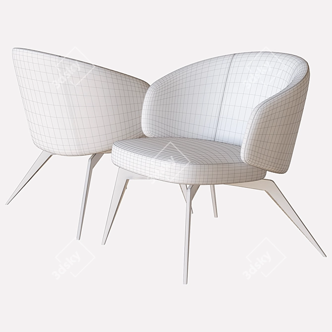 Modern Bice Chair: Lema's 3D Model 3D model image 3