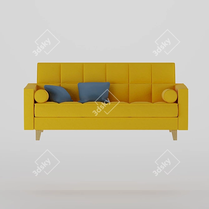 ASKESTA 3-Seater Sofa Bed 3D model image 5