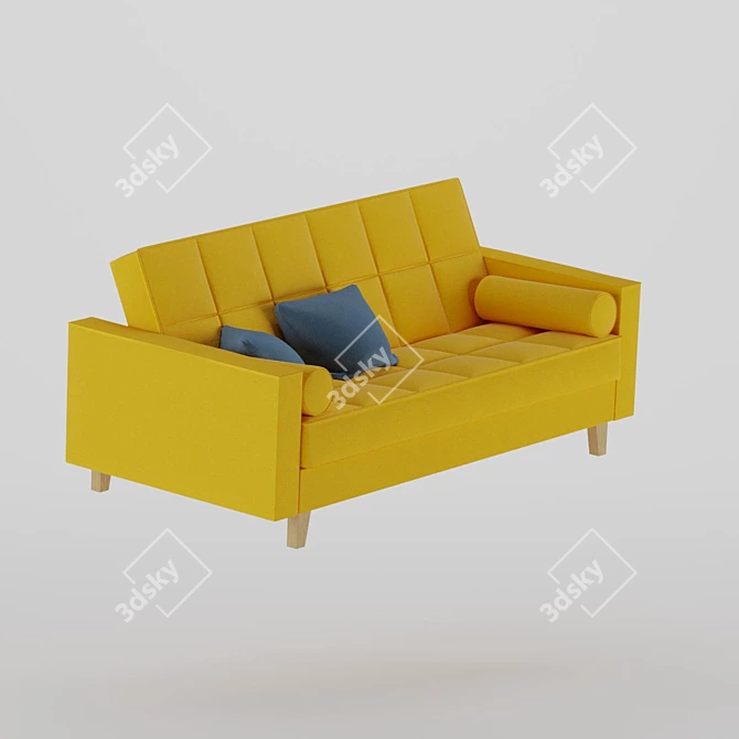 ASKESTA 3-Seater Sofa Bed 3D model image 7