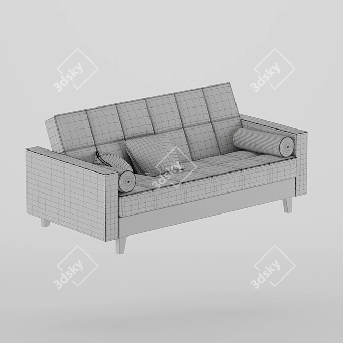 ASKESTA 3-Seater Sofa Bed 3D model image 8