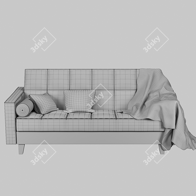 ASKESTA 3-Seater Sofa Bed 3D model image 11