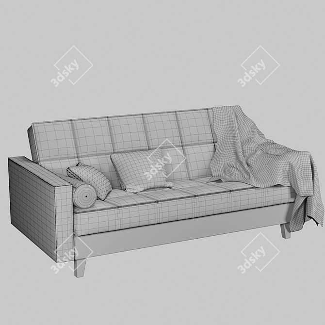 ASKESTA 3-Seater Sofa Bed 3D model image 13