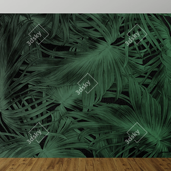 Enchanting Leaf Wallpaper Collection 3D model image 3