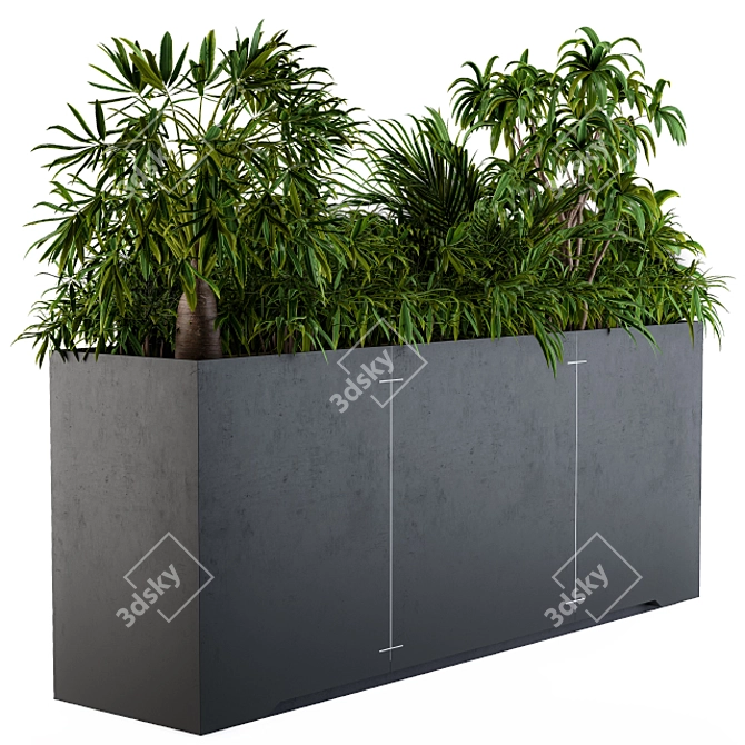 EcoGreen Indoor Planter 3D model image 1