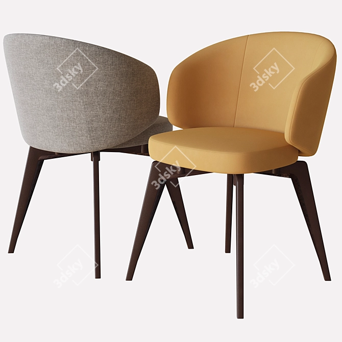 Modern Lema Bea Chair: 3D Model 3D model image 2