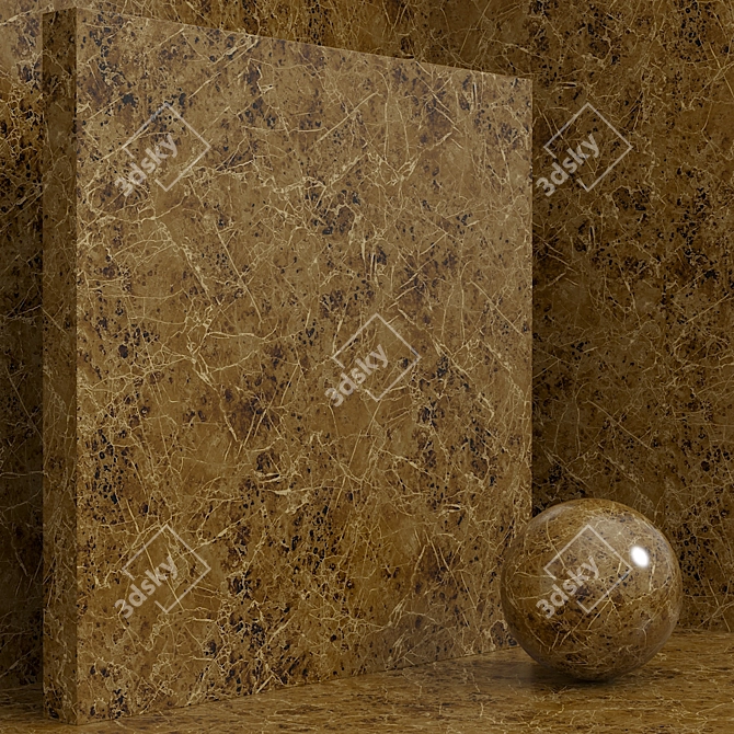 Seamless Stone Marble Set 163 3D model image 5