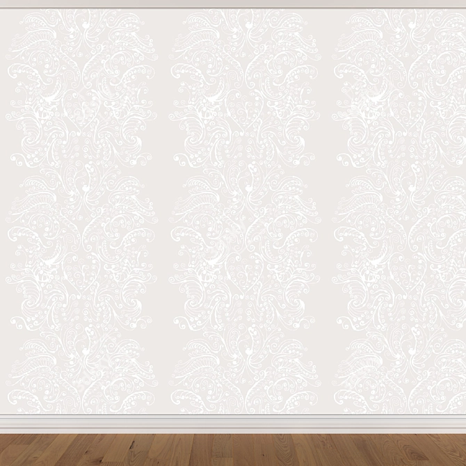 Seamless Wallpaper Set - 3 Colors 3D model image 4