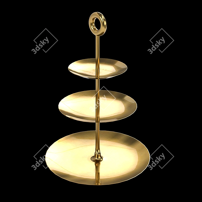 Modern Minimalist Olala Etagere 3D model image 3