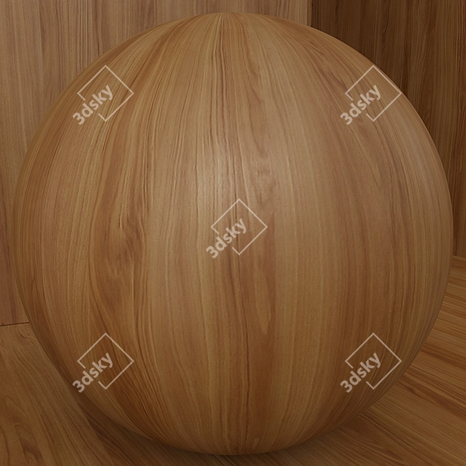 Seamless Pear Tree Material Set 3D model image 3