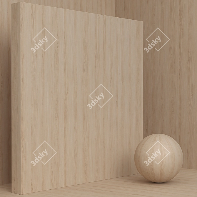 Seamless Pear Tree Material Set 3D model image 5