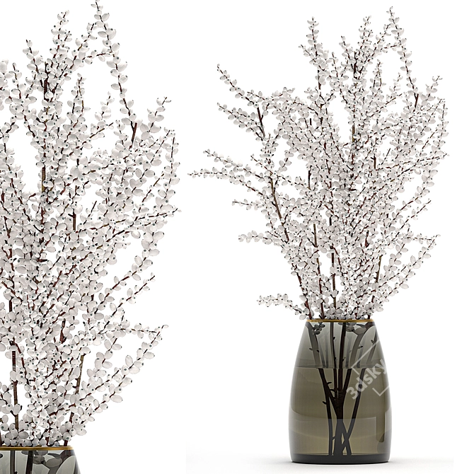 Berry Branches: Decorative Ensemble 3D model image 4