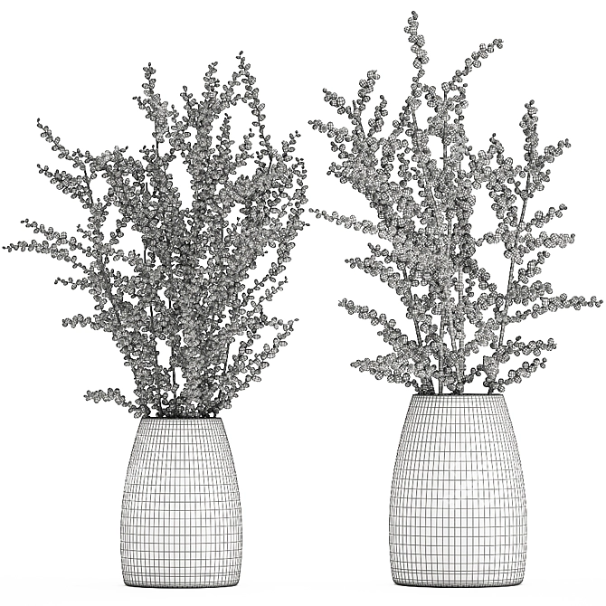 Berry Branches: Decorative Ensemble 3D model image 5