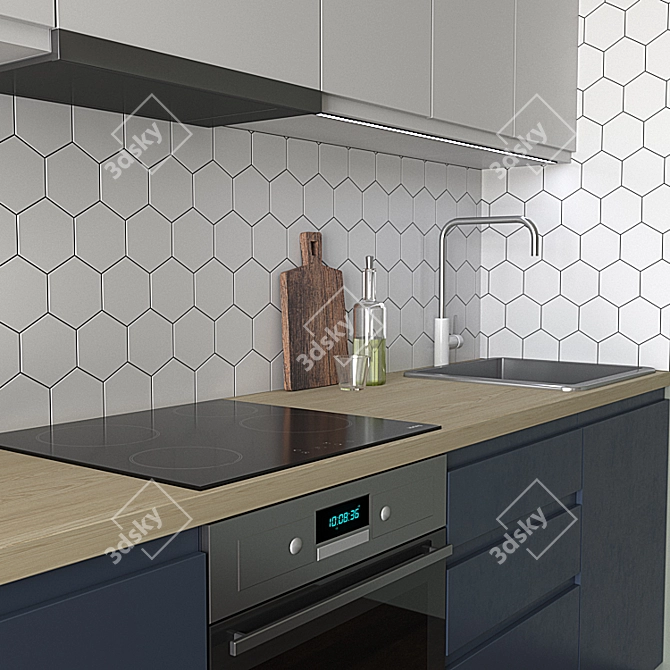 Modern Kitchen Design 2015 3D model image 3