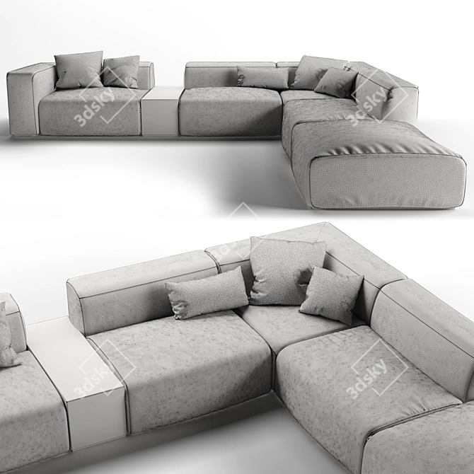 Luxury Rugiano Freud Sofa 3D model image 2