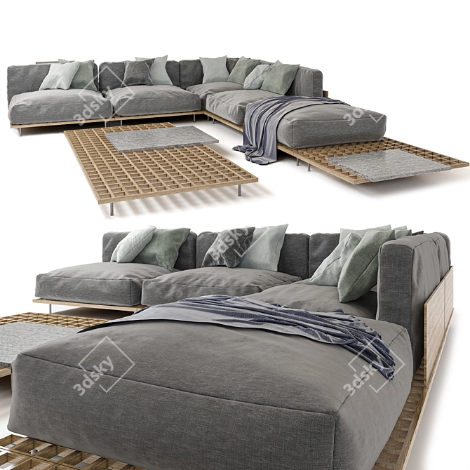 Yankom Design Sofa 3D model image 3