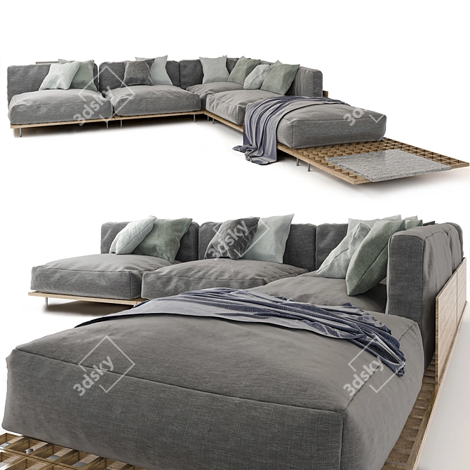 Yankom Design Sofa 3D model image 5