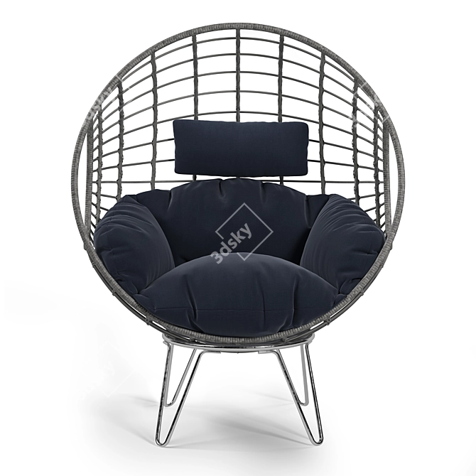 Cozy Cocoon Chair | 3Ds Max 2016+FBX 3D model image 2