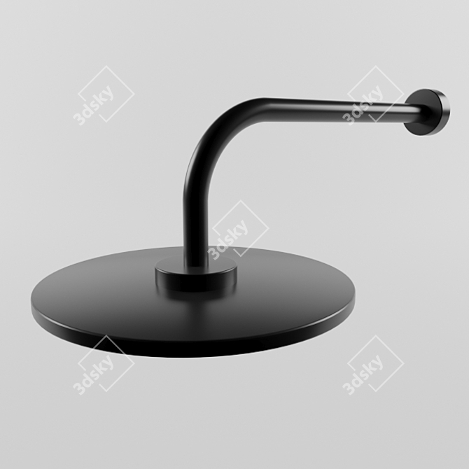 Minimalist Round Shower Head 3D model image 4