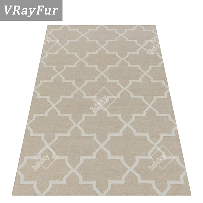 Luxurious Carpet Set: Premium Quality, Multiple Textures 3D model image 2