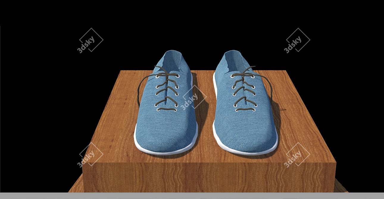 3D Sneakers Model Kit: FBX & OBJ Formats, 3 Textures 3D model image 1